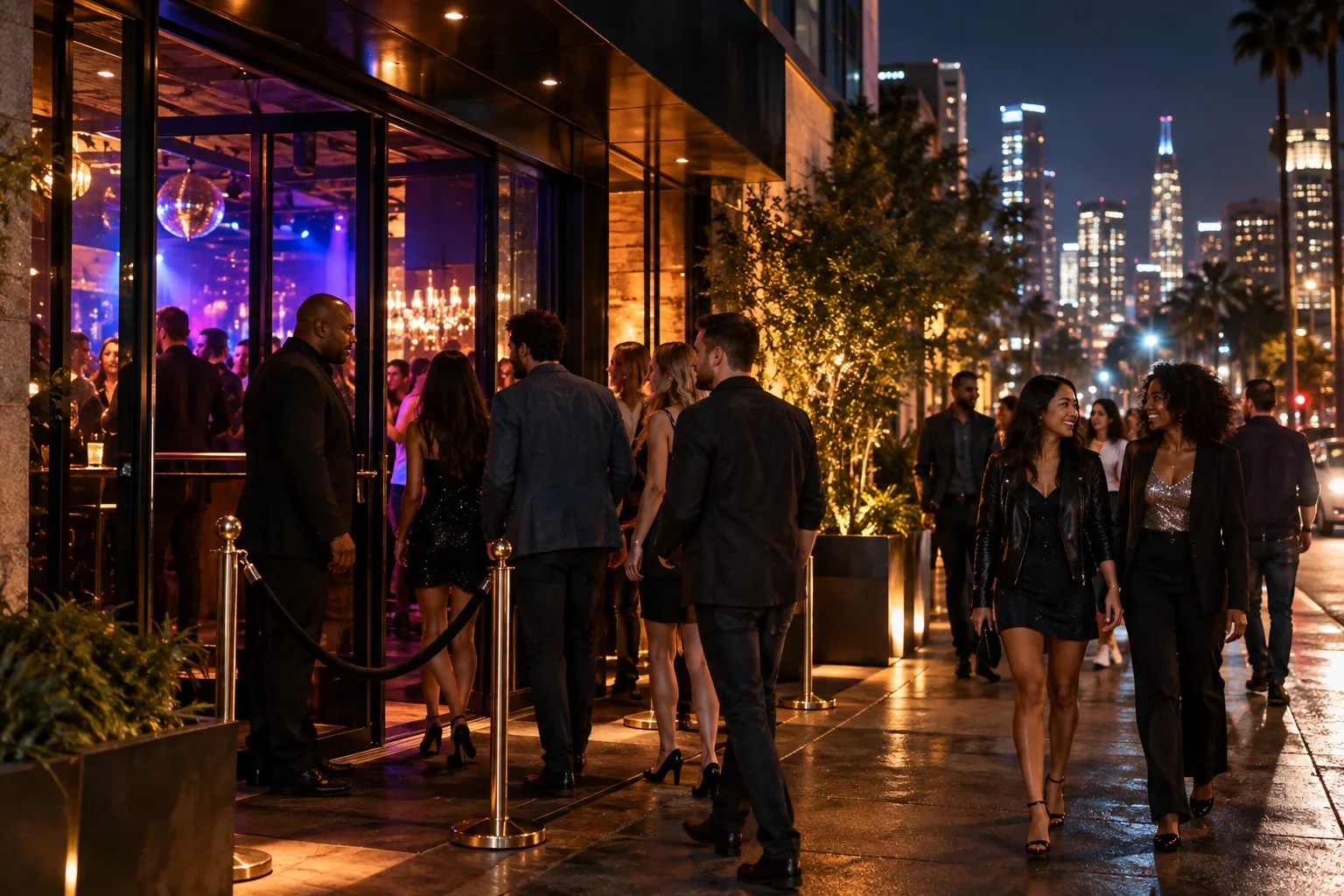 Original conceptual nightlife editorial scene