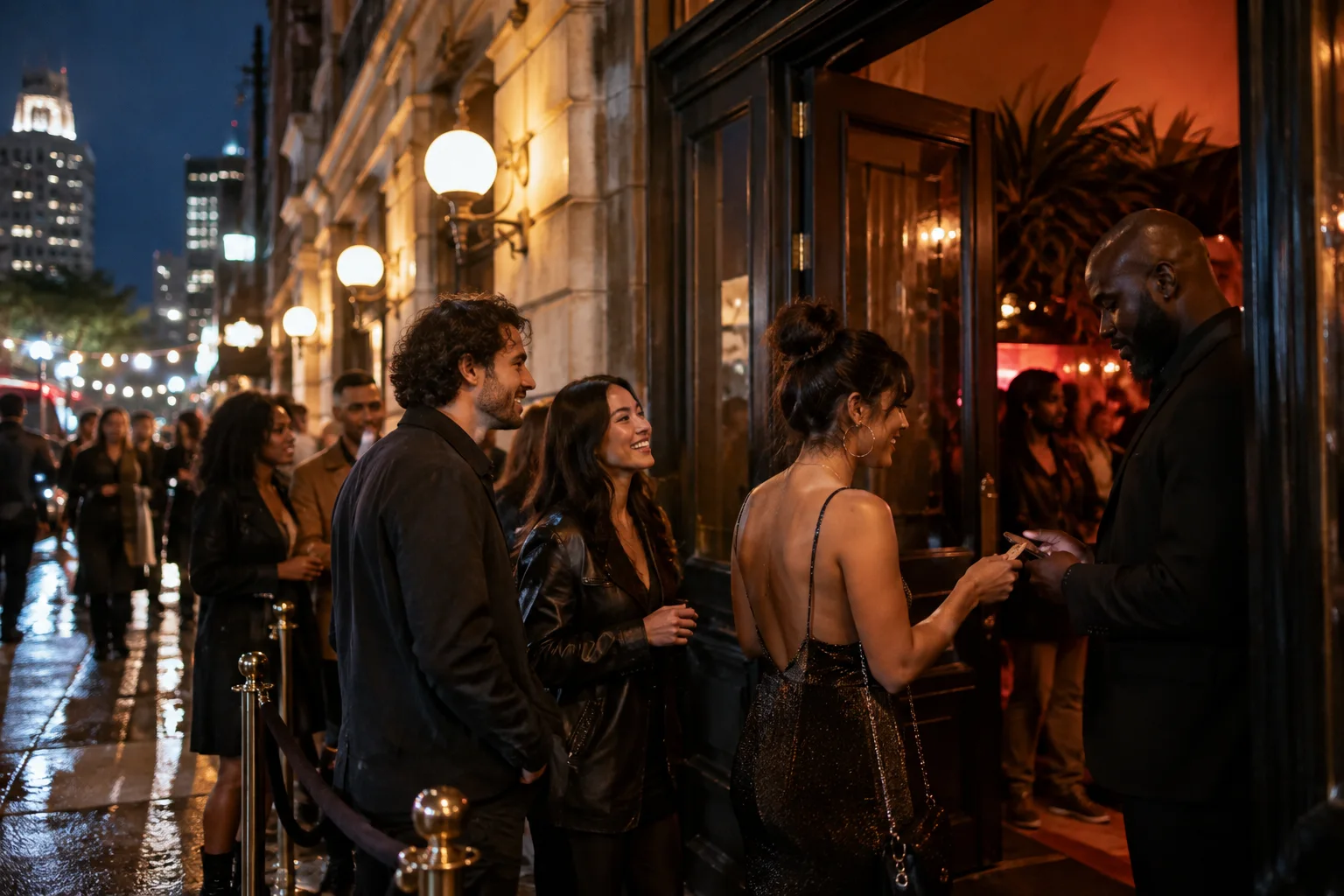 Original conceptual nightlife editorial scene