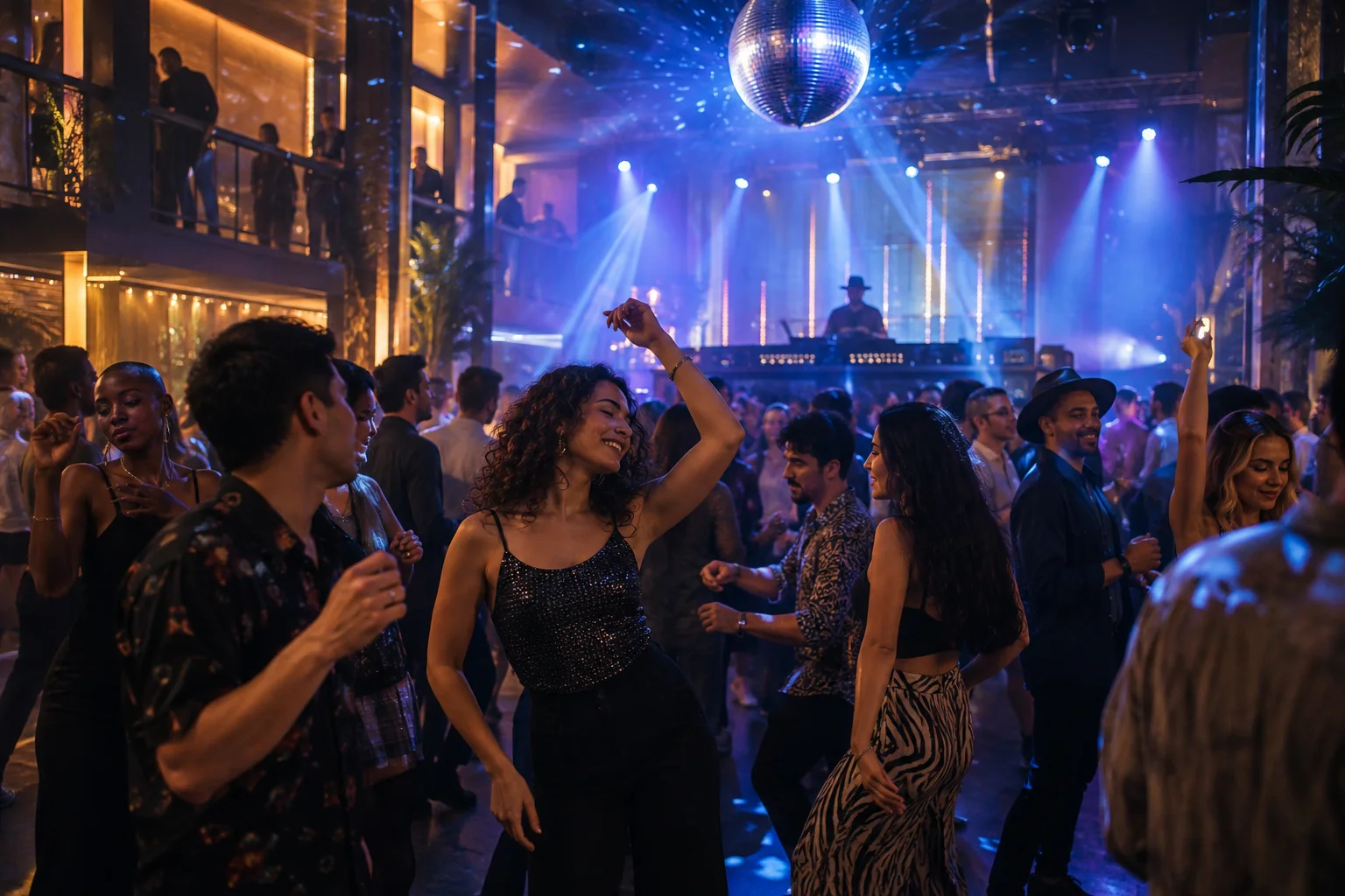 Original conceptual nightlife editorial scene