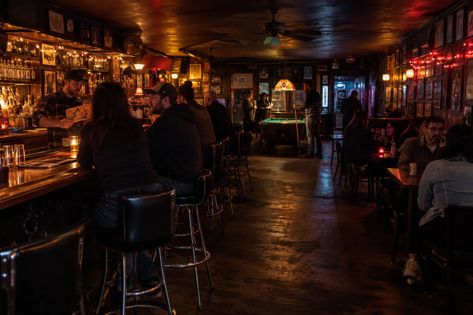 Original conceptual nightlife editorial scene