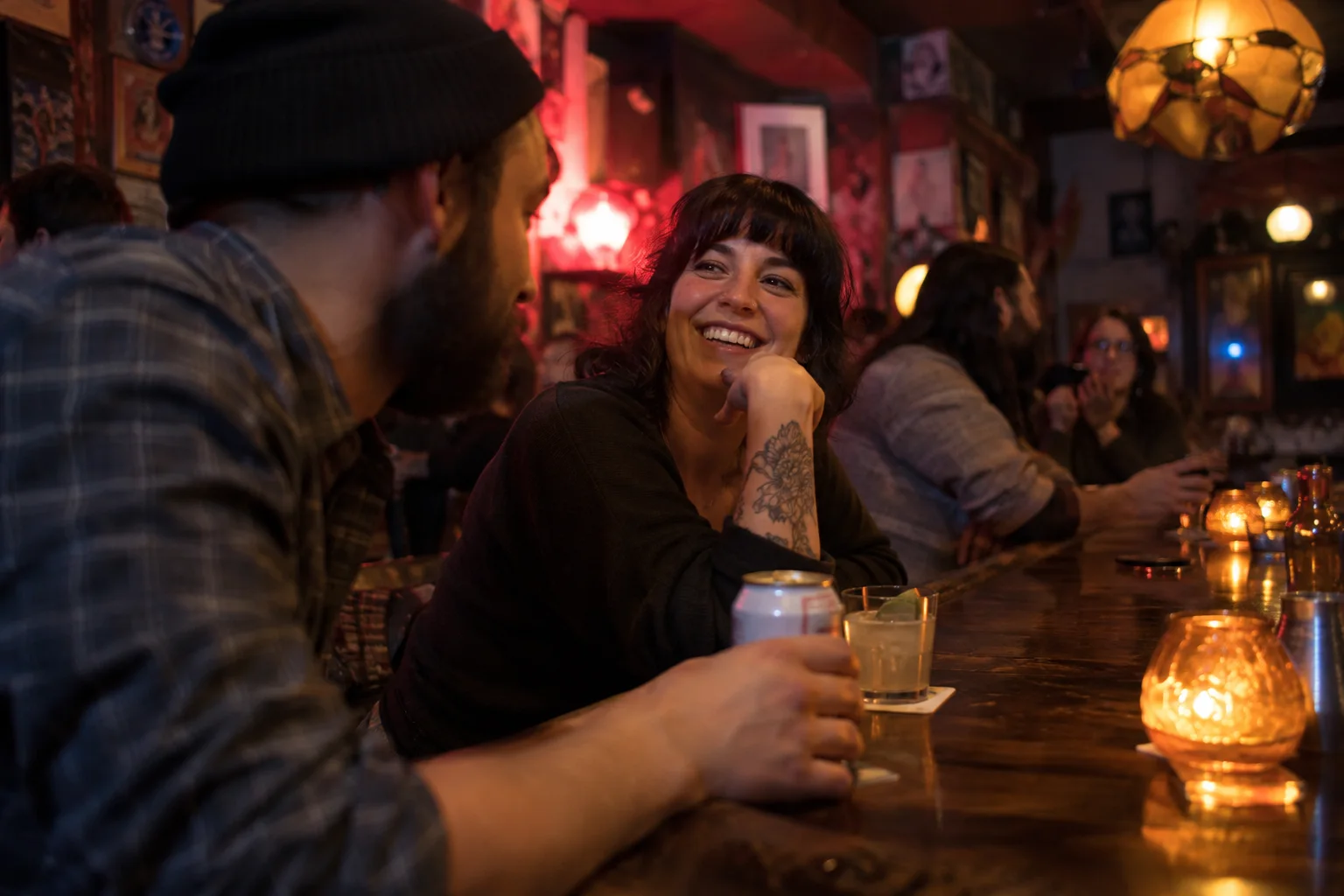 Original conceptual nightlife editorial scene