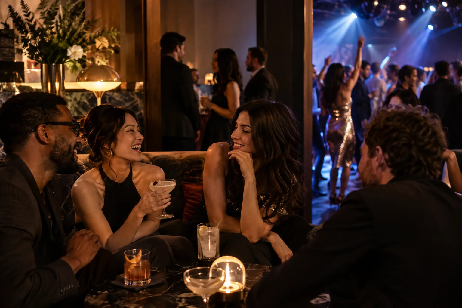 Original conceptual nightlife editorial scene