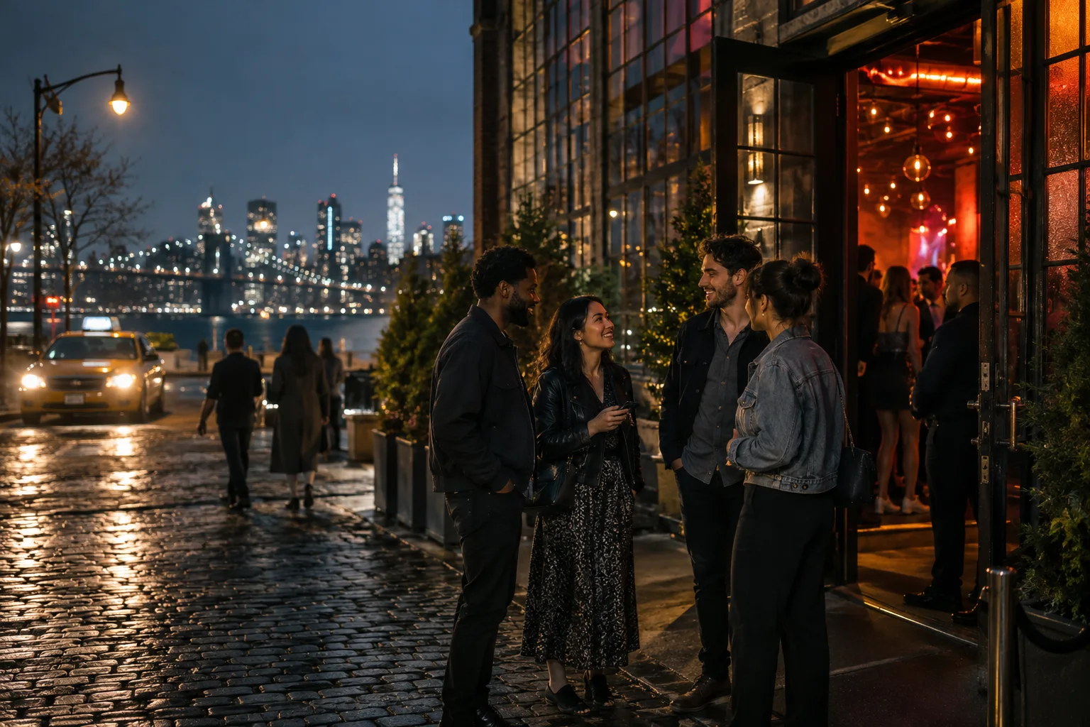 Original conceptual nightlife editorial scene