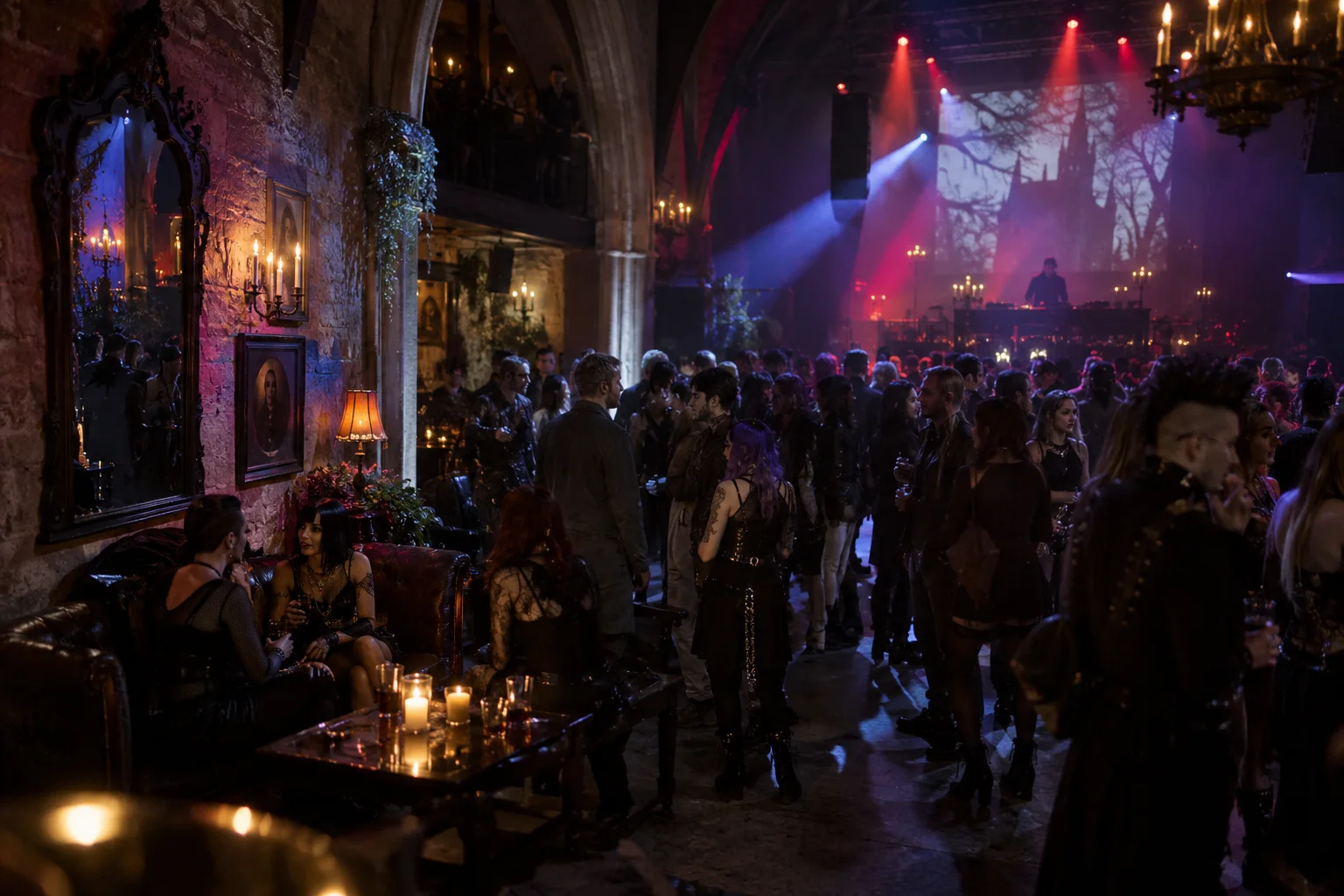 Original conceptual nightlife editorial scene