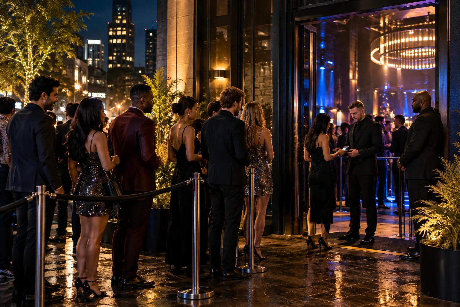 Original conceptual nightlife editorial scene