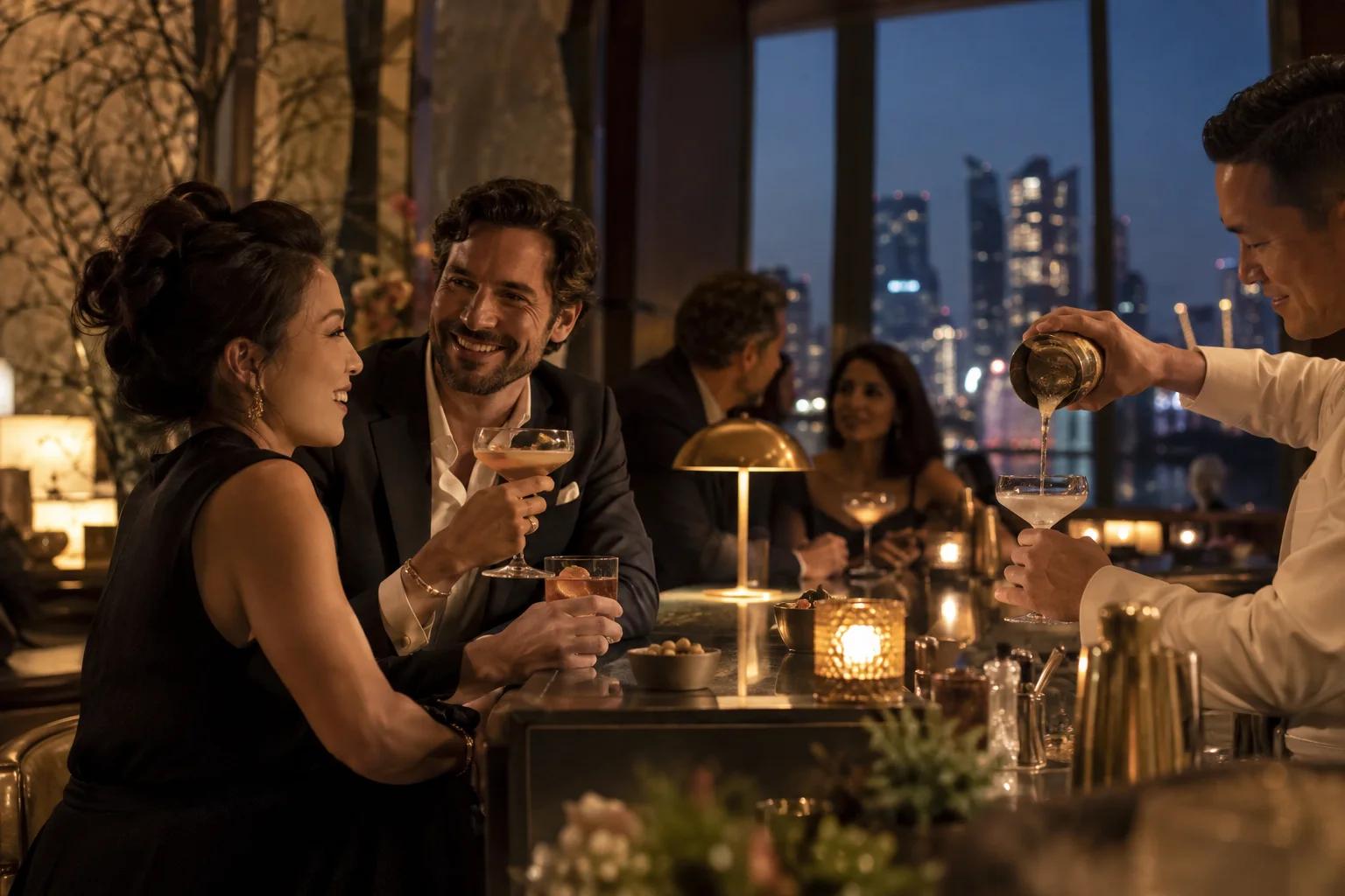 Original conceptual nightlife editorial scene