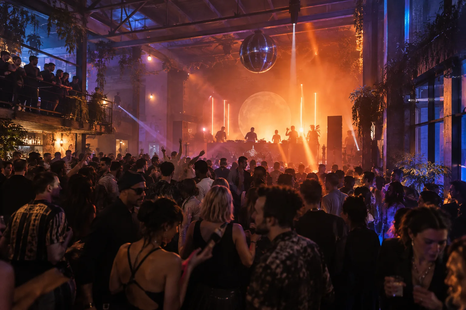Original conceptual nightlife editorial scene