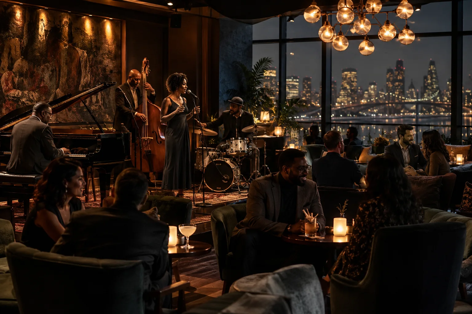 Original conceptual nightlife editorial scene