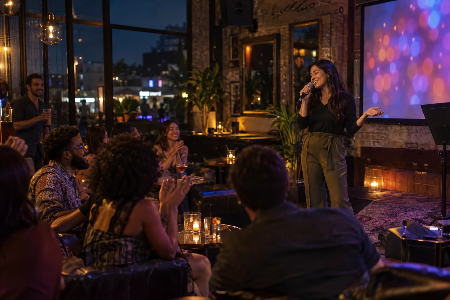 Original conceptual nightlife editorial scene
