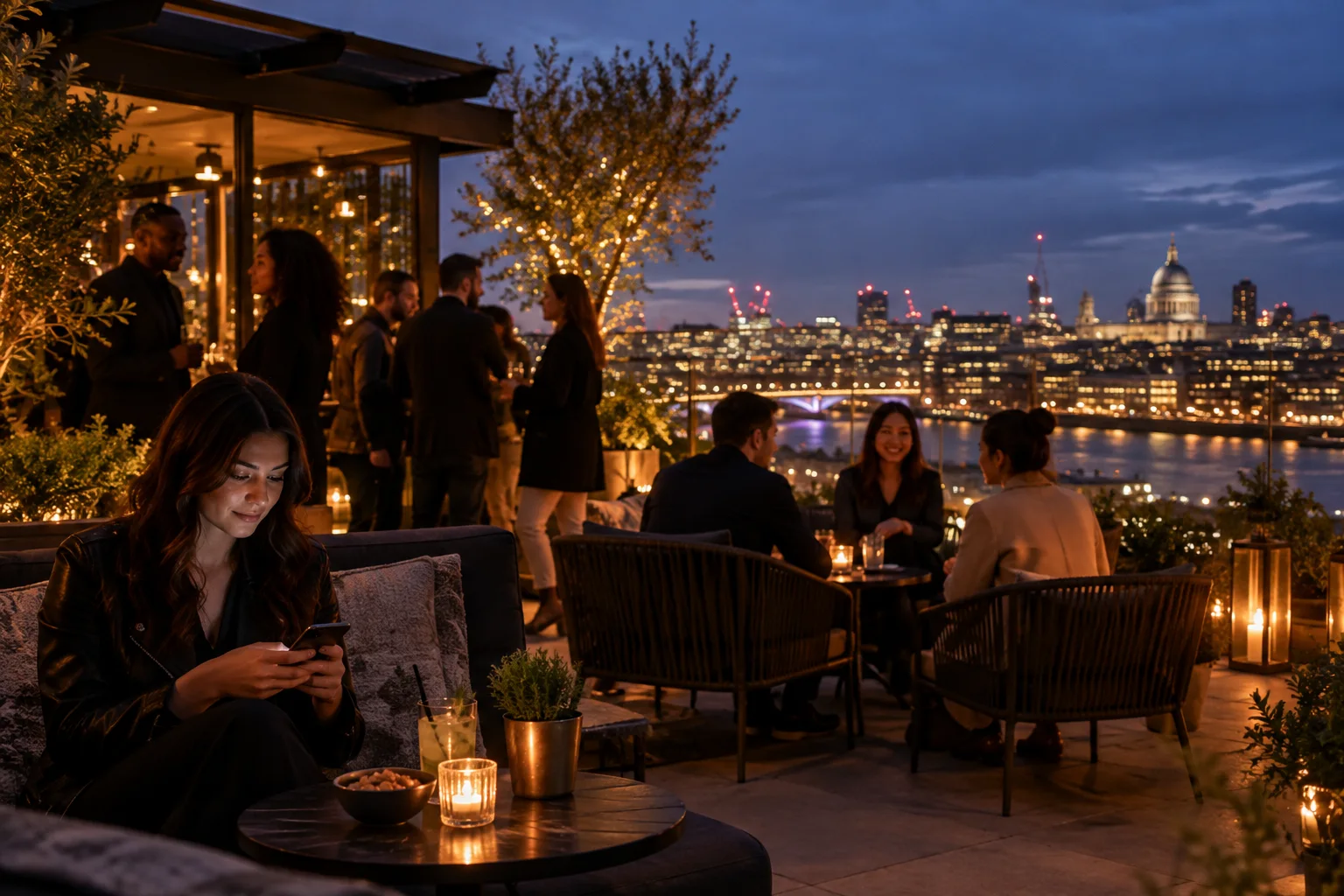Original conceptual nightlife editorial scene