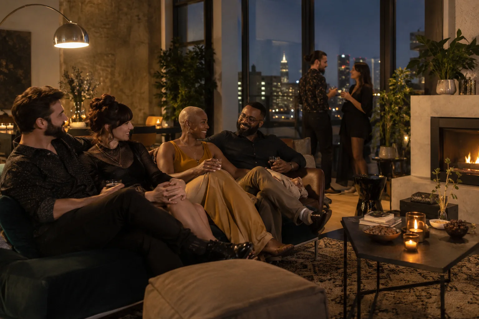 Original conceptual nightlife editorial scene