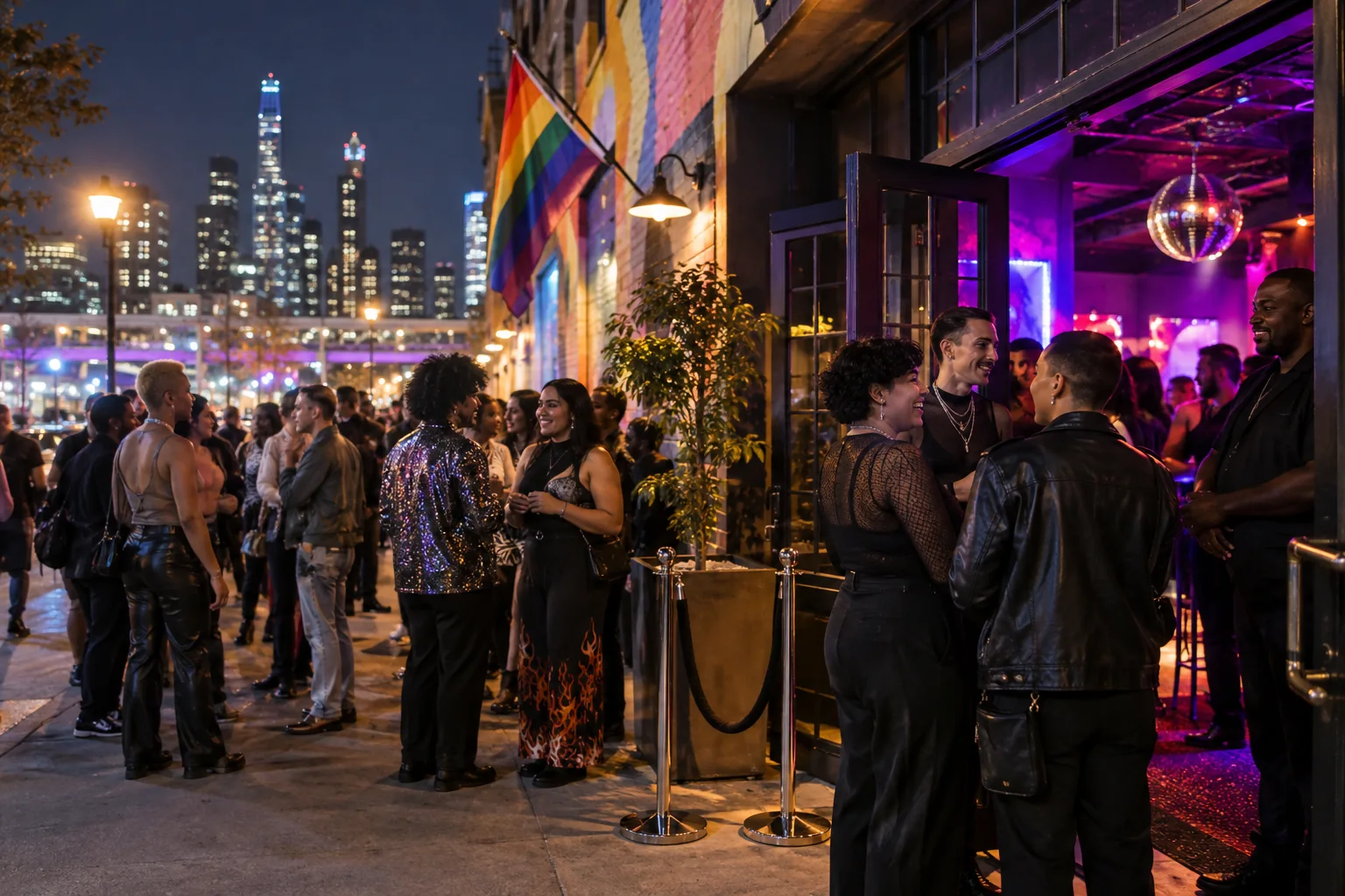 Original conceptual nightlife editorial scene