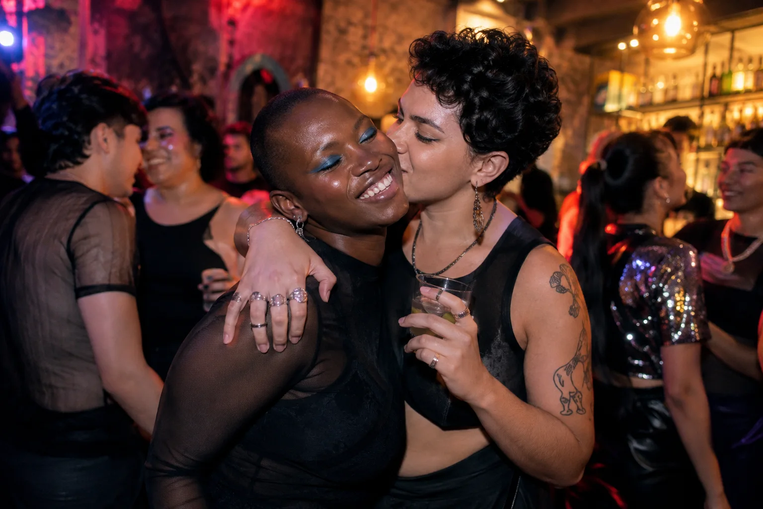 Original conceptual nightlife editorial scene