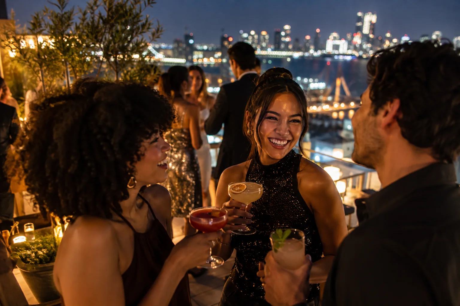 Original conceptual nightlife editorial scene