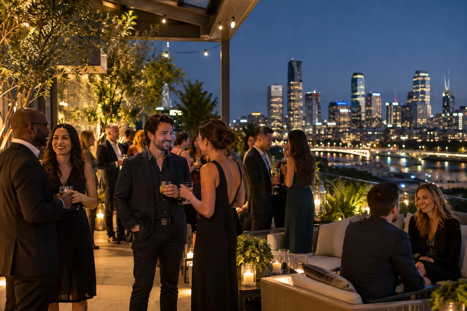 Original conceptual nightlife editorial scene