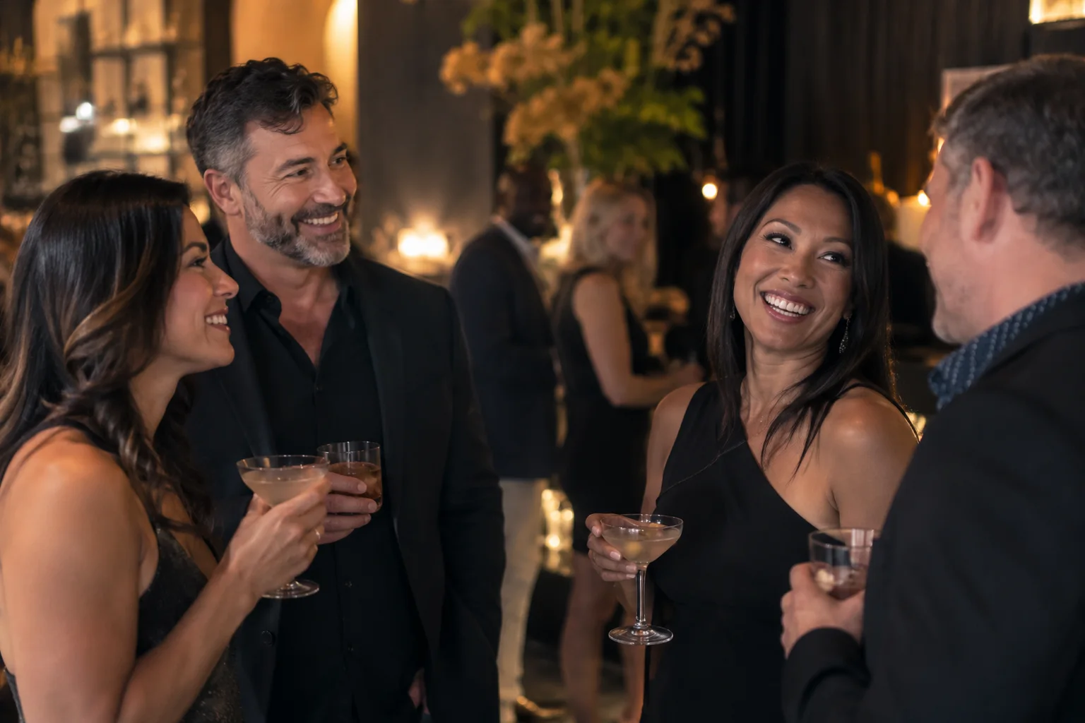 Original conceptual nightlife editorial scene