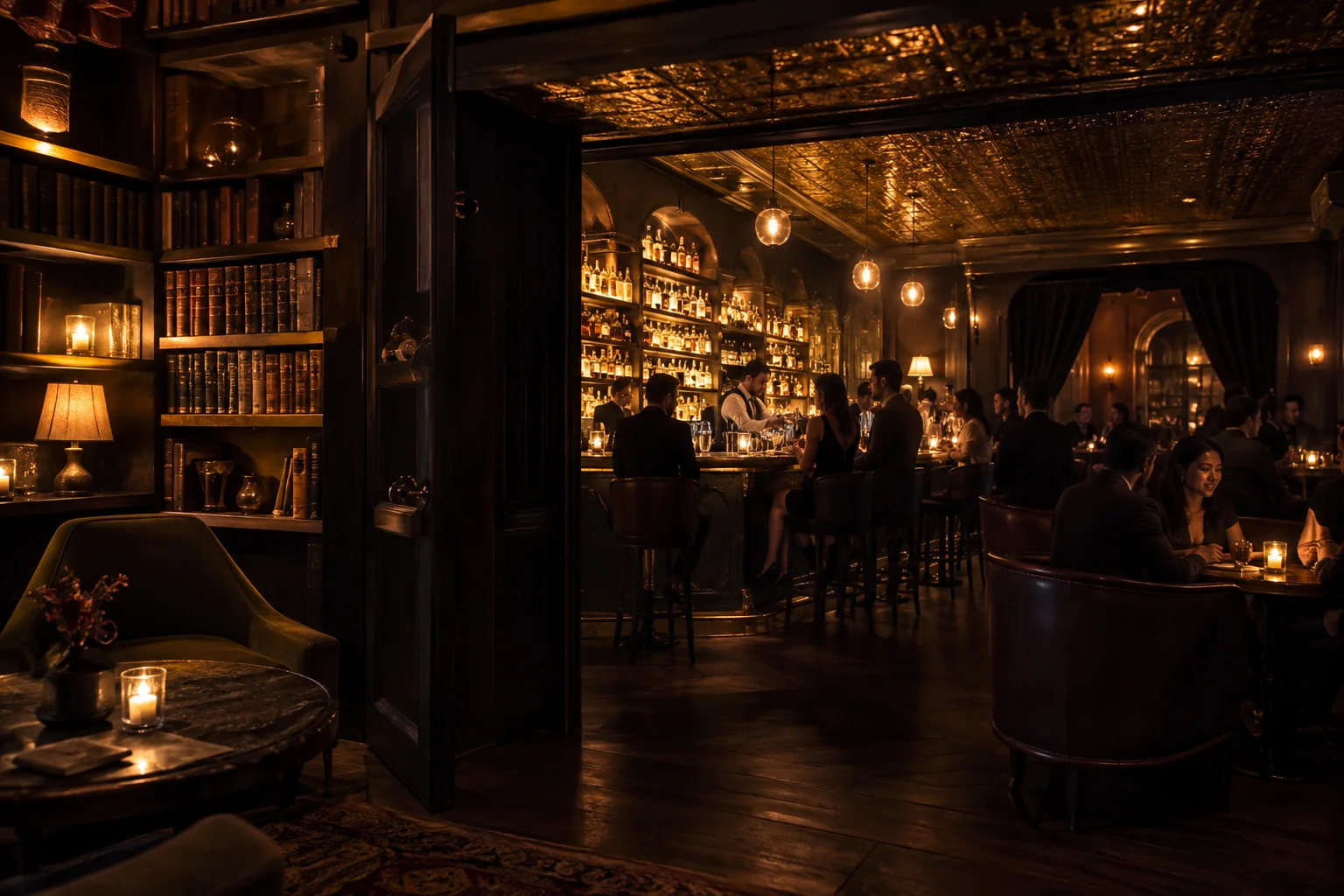 Original conceptual nightlife editorial scene