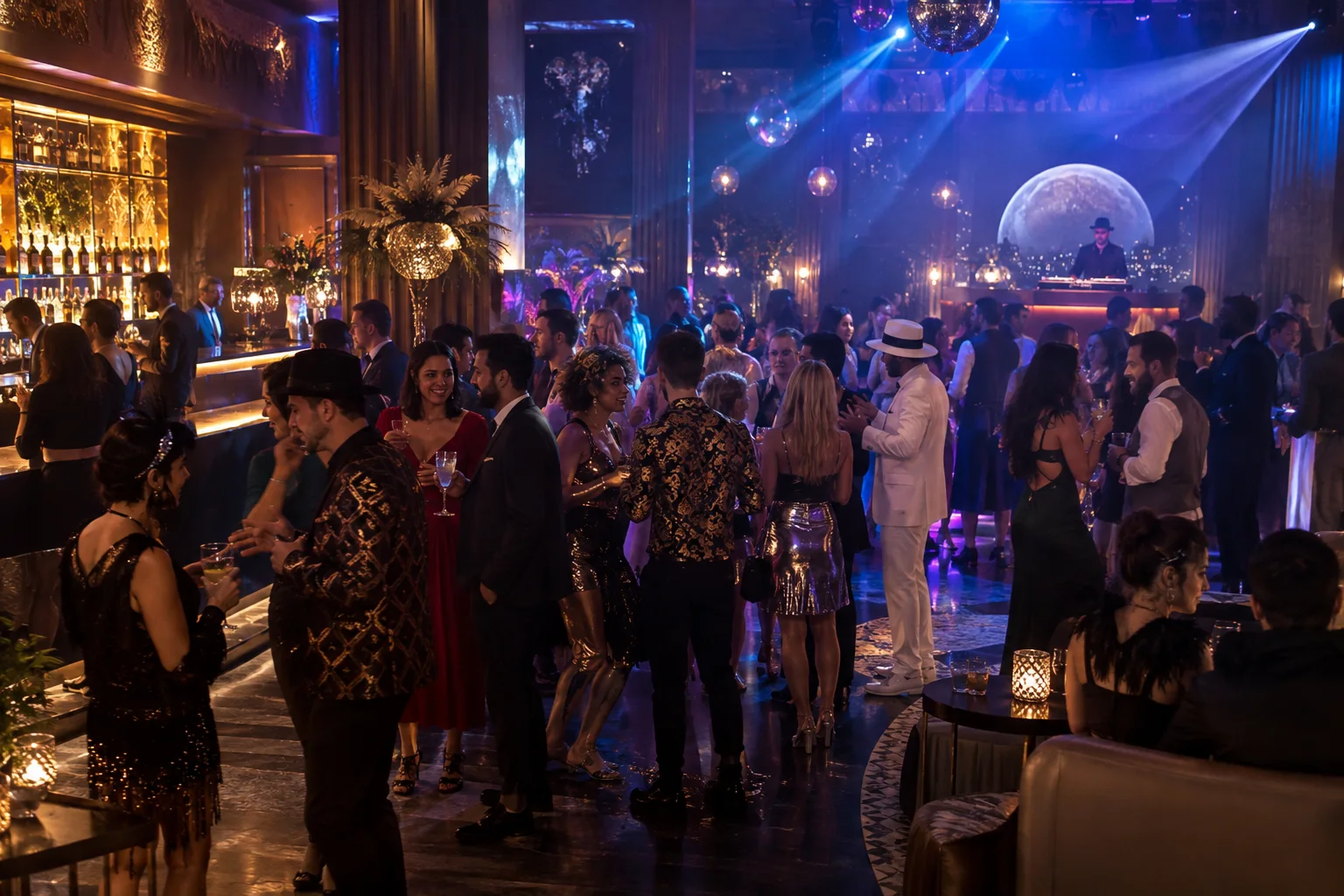 Original conceptual nightlife editorial scene