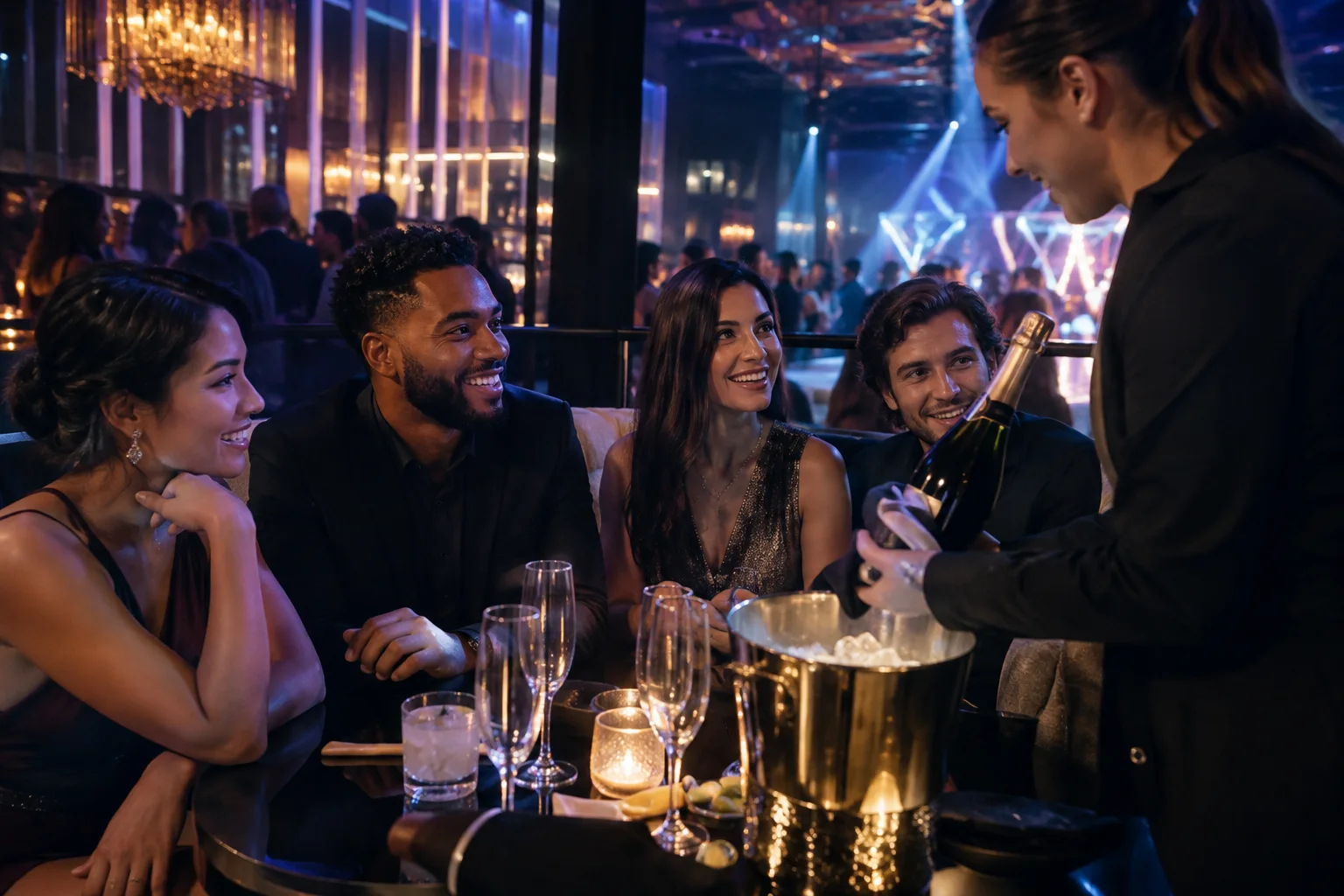 Original conceptual nightlife editorial scene