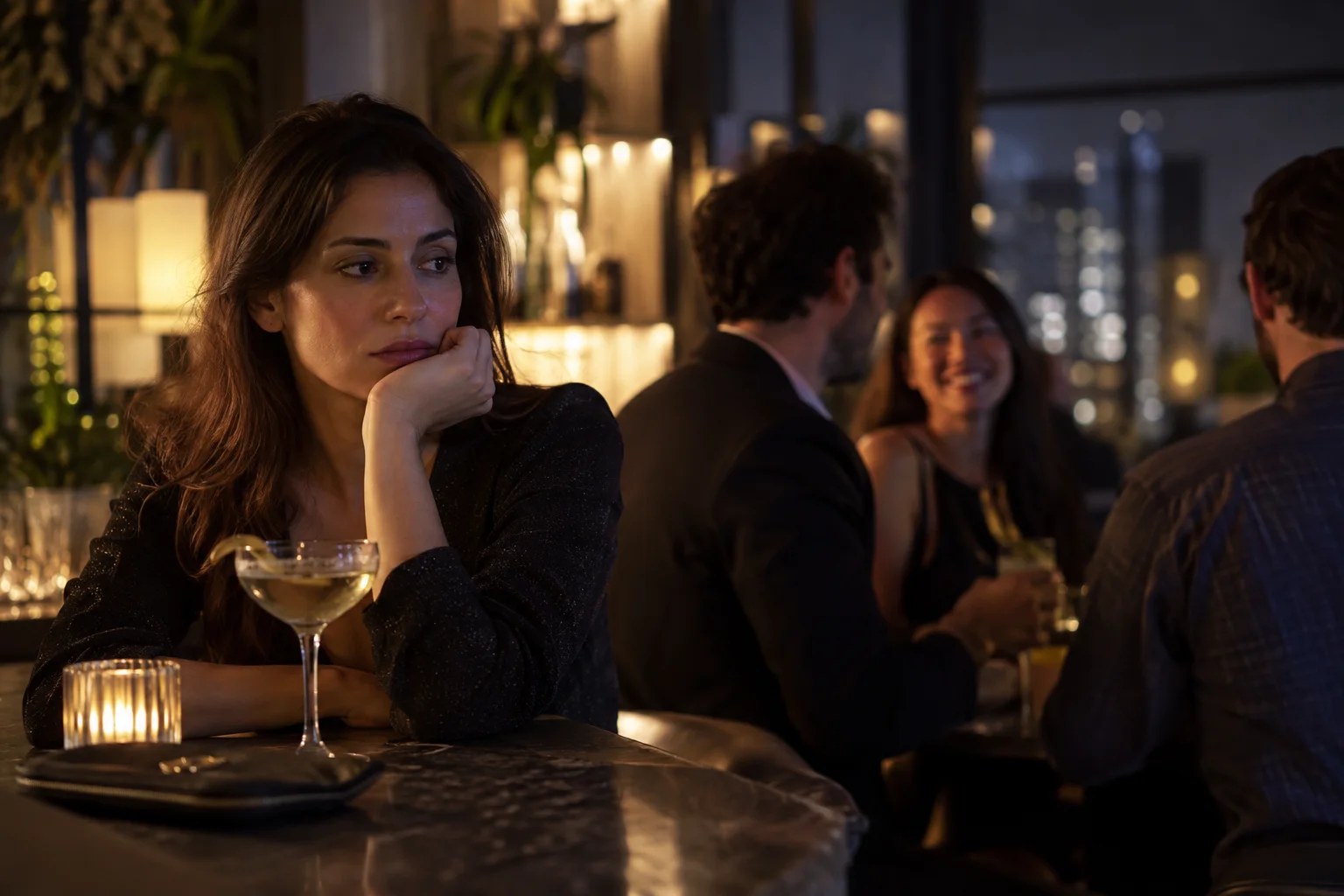 Original conceptual nightlife editorial scene
