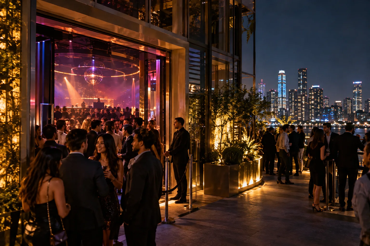 Original conceptual nightlife editorial scene