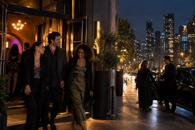Original conceptual nightlife editorial scene