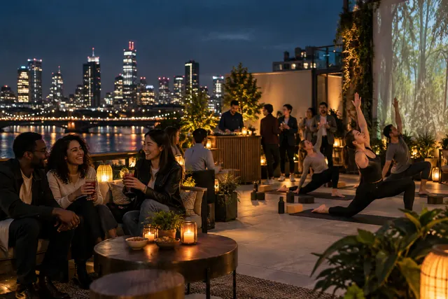 Original conceptual nightlife editorial scene