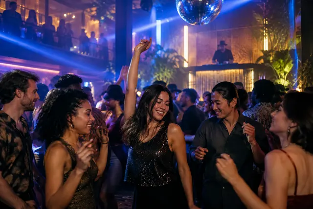 Original conceptual nightlife editorial scene