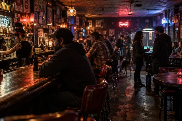Original conceptual nightlife editorial scene
