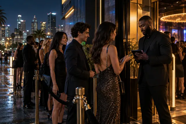 Original conceptual nightlife editorial scene