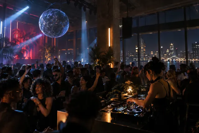 Original conceptual nightlife editorial scene