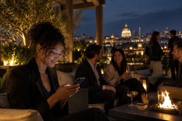 Original conceptual nightlife editorial scene