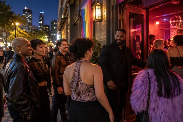Original conceptual nightlife editorial scene