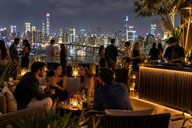 Original conceptual nightlife editorial scene