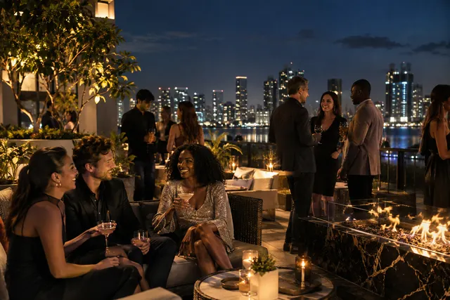 Original conceptual nightlife editorial scene