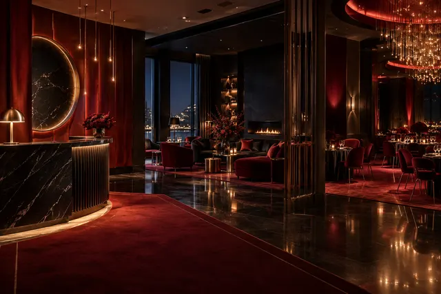 Original conceptual nightlife editorial scene