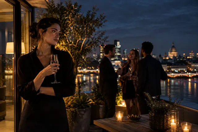 Original conceptual nightlife editorial scene