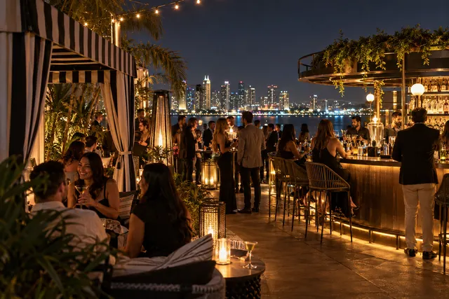 Original conceptual nightlife editorial scene