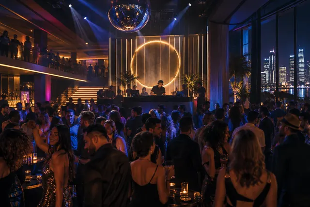 Original conceptual nightlife editorial scene