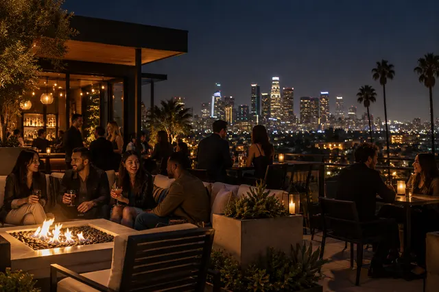 Original conceptual nightlife editorial scene