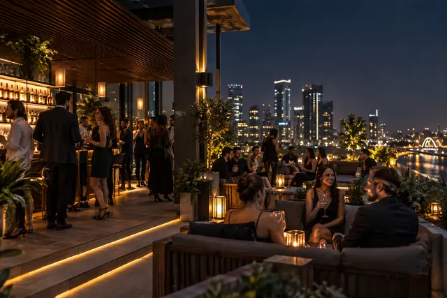 Original conceptual nightlife editorial scene
